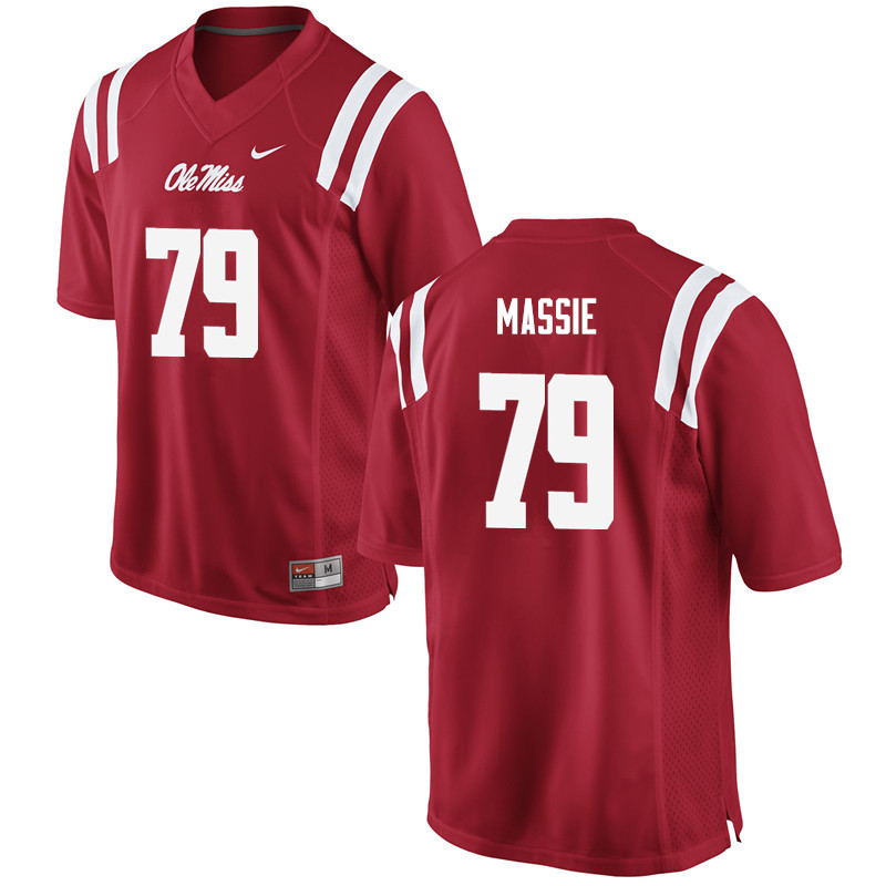 Bobby Massie Ole Miss Rebels NCAA Men's Red #79 Stitched Limited College Football Jersey XBK6358ES